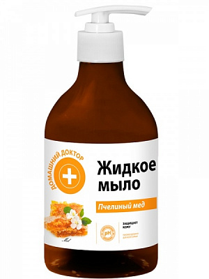 Мило рідке Домашний доктор Бджолиний мед 480 мл 497 г 12 шт./уп.