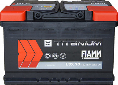 Аккумулятор автомобильный Fiamm Titanium Black 70Ah 600A 12V «+» слева (7905186)