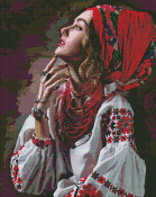 Алмазная мозаика Цветы звезды 40х50 см Идейка 