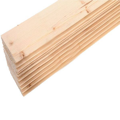 Вагонка деревянная срощенная 2с 14x100x3000 мм (уп. 10 шт.) под покраску