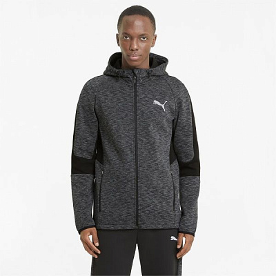 Джемпер Puma EVOSTRIPE FZ Hoodie 58581101 р. L чорний