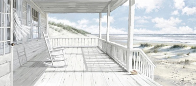 Репродукция Веранда на море Маклейн 50x100 см Арт Фемелі 