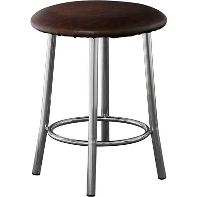 Табурет AMF Art Metal Furniture Талли к/з коричневый / хром 