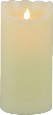 Декорація новорічна Свічка світлодіодна 10х20 см кремовий C4784