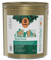 Лазурь Eskaro для деревянных фасадов Wood House полумат 0,9 л