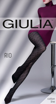 Колготки женские Giulia Rio (4) р. 2 150 den nero 