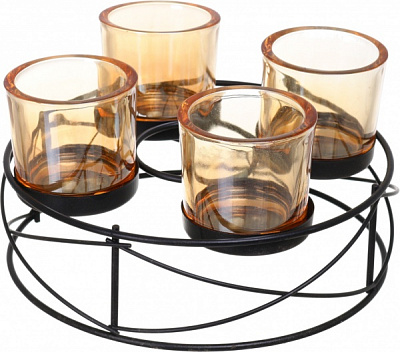 Свічник для 4 свічок 205x205x112 мм