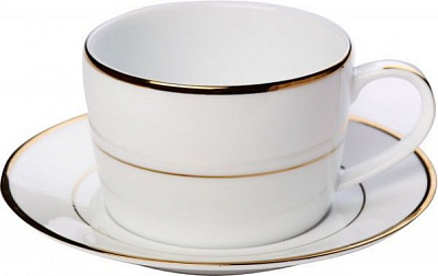 Чашка чайна з блюдцем Gold Line 360 мл DPL