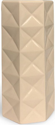 Ваза керамическая бежевая Кожумяка 28 см Резон