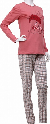 Пижама женская Roksana Comely 189/30006 р. L оранжевый- бежевый 