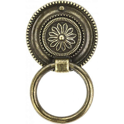 Мебельная ручка античная латунь REI 2008.38