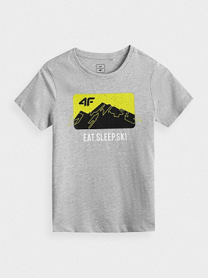 Футболка 4F J4Z20-JTSM222B-25M р.140 сірий