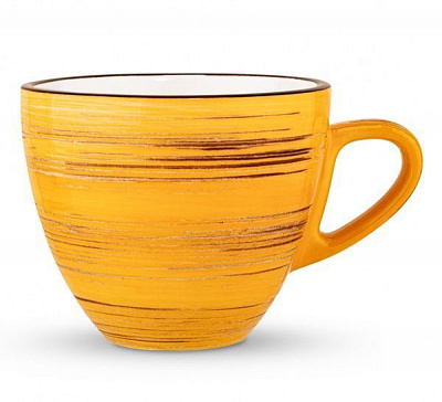 Чашка для капучино Spiral Yellow 190 мл WL-669435/A Wilmax