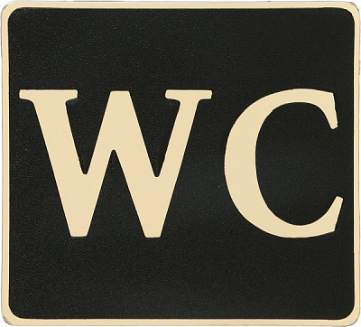 Табличка інформаційна чорний з позолотою 106 мм