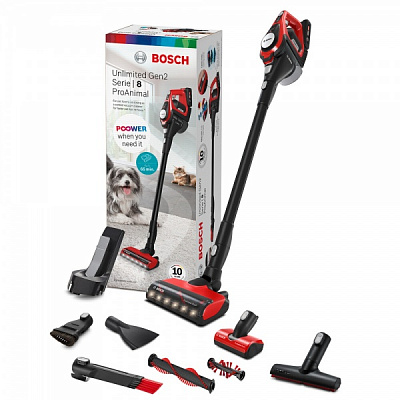 Пылесос аккумуляторный Bosch BCS8214ANM red 