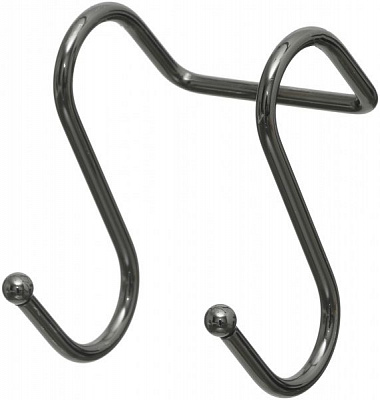 Гачок для рейлінгу YJ-G311A NF подвійний чорний нікель