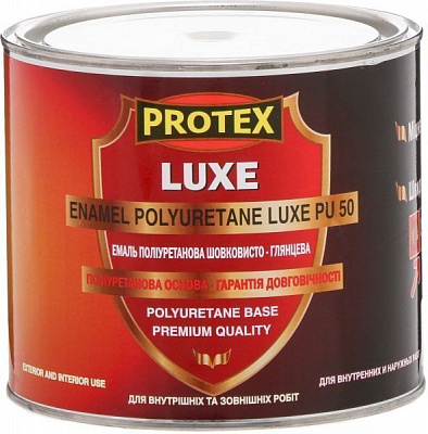 Эмаль Protex полиуретановая 3в1 Luxe PU-50 белый глянец 2,4л