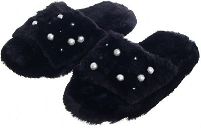 Обувь домашняя La Nuit Жемчужины р. 38/39 черный 
