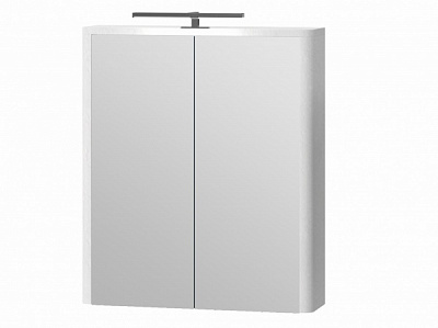 Дзеркальна шафа Botticelli Livorno - 60 структурний білий