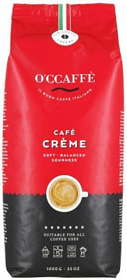 Кофе в зернах O'CCAFFE Cafe Creme 1000 г (8013663001118)