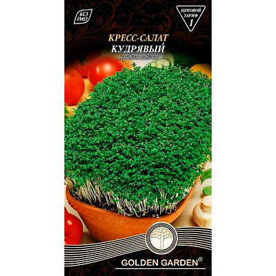 Семена Golden Garden Кресс-салат кудрявый 1 г