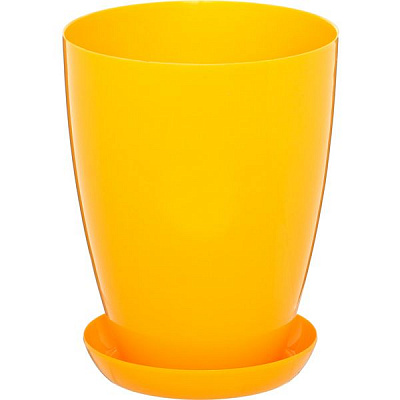 Горщик квітковий Омела 12 см темно-жовтий