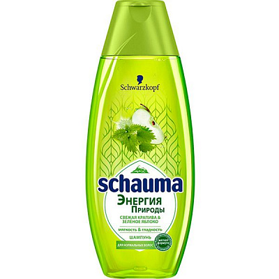 Шампунь Schauma Nature Moments Зеленое яблоко и крапива для нормальных волос 400 мл