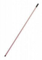 Ручка для швабри універсальне Гривня Петрівна прогумована, 120см*0,23мм, червоно-біла 