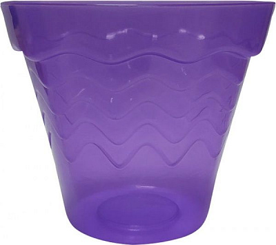 Кашпо декоративное ДЕЛЬТА L 160 фигурный 2 л фиолетовый 