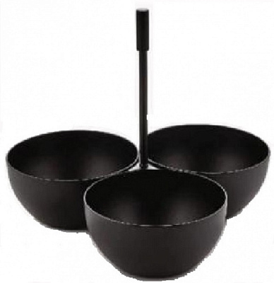 Менажница для орехов 8,5 см черная Varan 