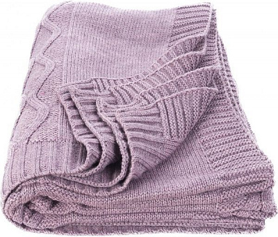 Плед вязанный Carmel 140x180 см сиреневый SoundSleep 