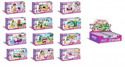 Конструктор Iblock Девочки, 12 видов в ассортименте PL-920-25