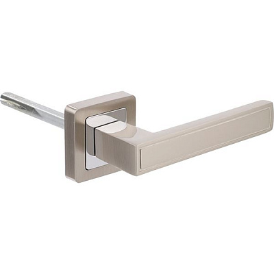 Ручка на розетці  Comit Page нікель