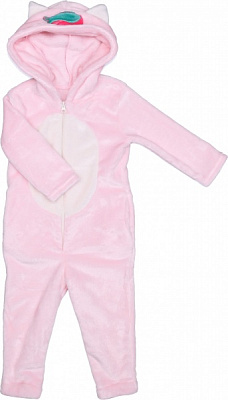 Кигуруми-пижама для девочки Фламинго 822-910 р.140 розовый с молочным 
