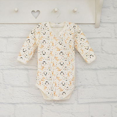 Боди унисекс Blanka Пингвин р.74 белый 12884 