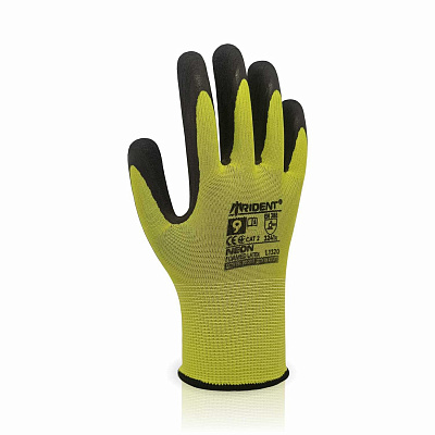 Рукавички Trident NEON з покриттям латекс L (9) L1320