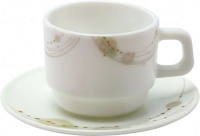 Чашка з блюдцем Luna 190 мл Luna