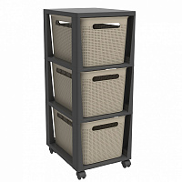 Комод-органайзер Rotho 1049707422 капучино 770x296x366 мм