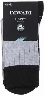 Носки Conte HAPPY 15С-23СП 048 р. 27 черный с серым 