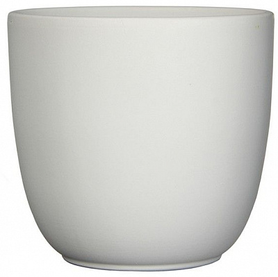 Вазон керамический Edelman Tusca 17 см круглый 2,72 л белый (144256) 
