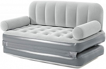 Кровать надувная Bestway 3 в 1 со встроеннным электронасосом 188х152 см серый