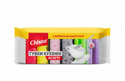 Губка Chisto Ассорти 6 шт.