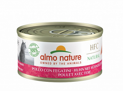 Консерва Almo Nature HFC Cat Natural з куркою та печінкою 70 г