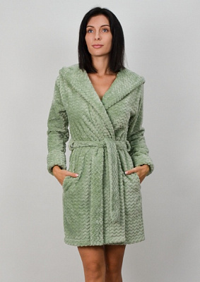 Халат домашній жіночий Roksana Assorty №1426/90098 р. 46 оливковий