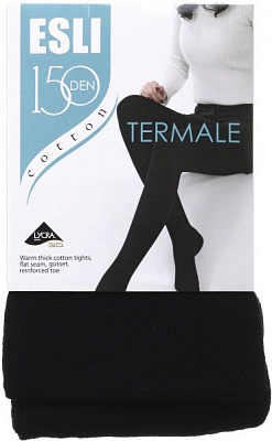 Колготки жіночі Conte ESLI TERMALE 150 den nero р. 3 чорний