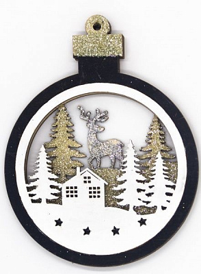 Набор подвесок Подвеска Лесная поляна 3 D № 6 11,5 см 887 