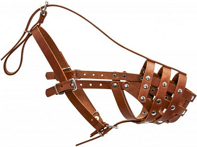 Намордник Collar твердый (доберман, овчарка малый, далматин, сеттер малый) коричневый 05976