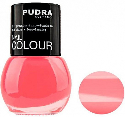 Лак для ногтей Pudra Cosmetics Nail Colour №28 розовый 13 мл 
