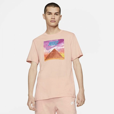 Футболка Nike M NSW TEE FESTIVAL PHOTO DD1268-800 р. L персиковий