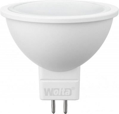 Лампа світлодіодна Wolta 6 Вт MR16 матова GU5.3 220-240 В 3000 К 25YMR16-220-6GU5.3-S